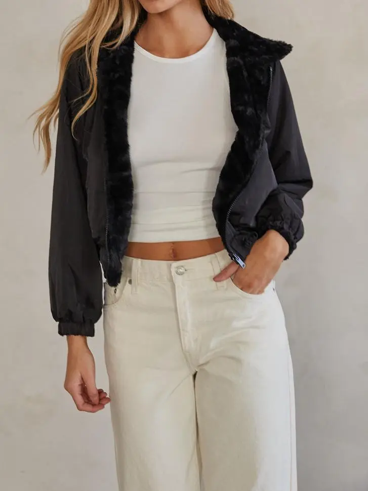 Reversible Faux Fur Jacket