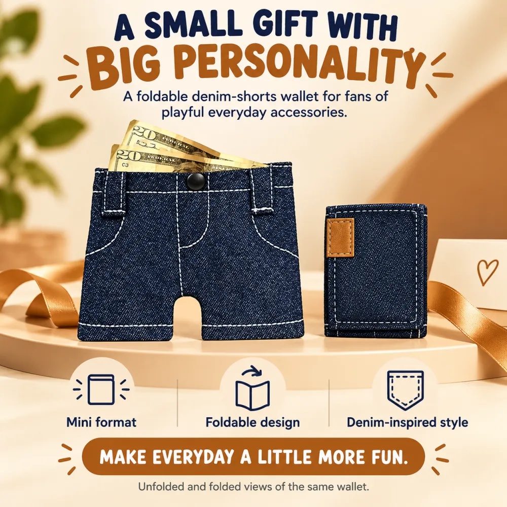Denim Shorts Wallet