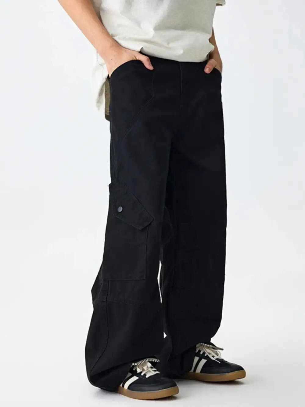 Soft Touch Wide Leg Cargo Pants