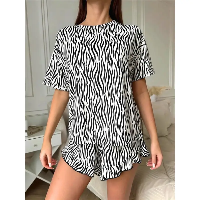 Knit Russian Cross Border Pajama Set