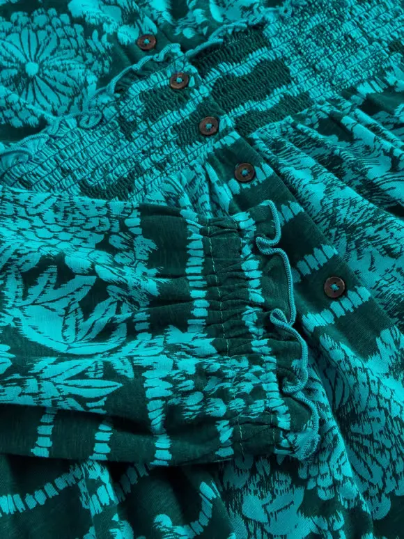 Shirred Jersey Dress