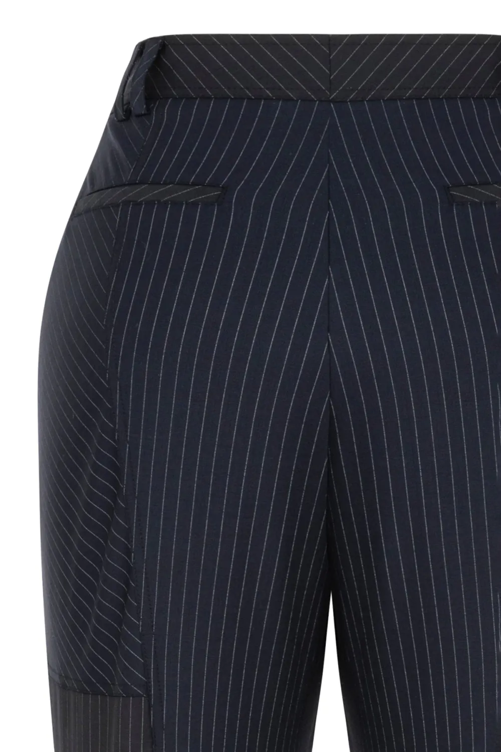 Bootcut Pants-Navy Blue