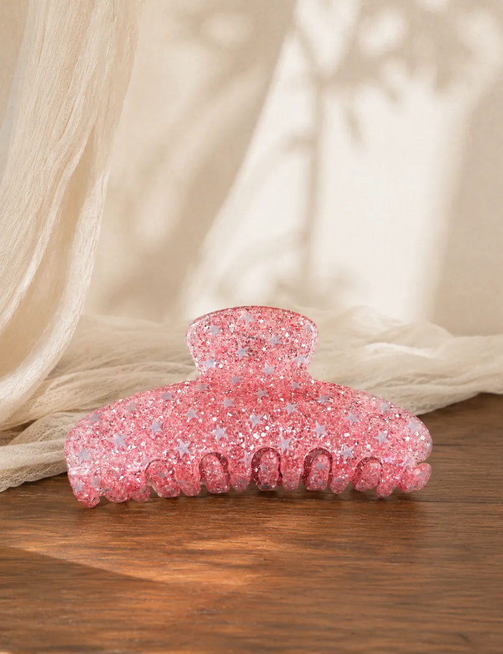 Sparkling Rhinestone Star Print Hair Clip