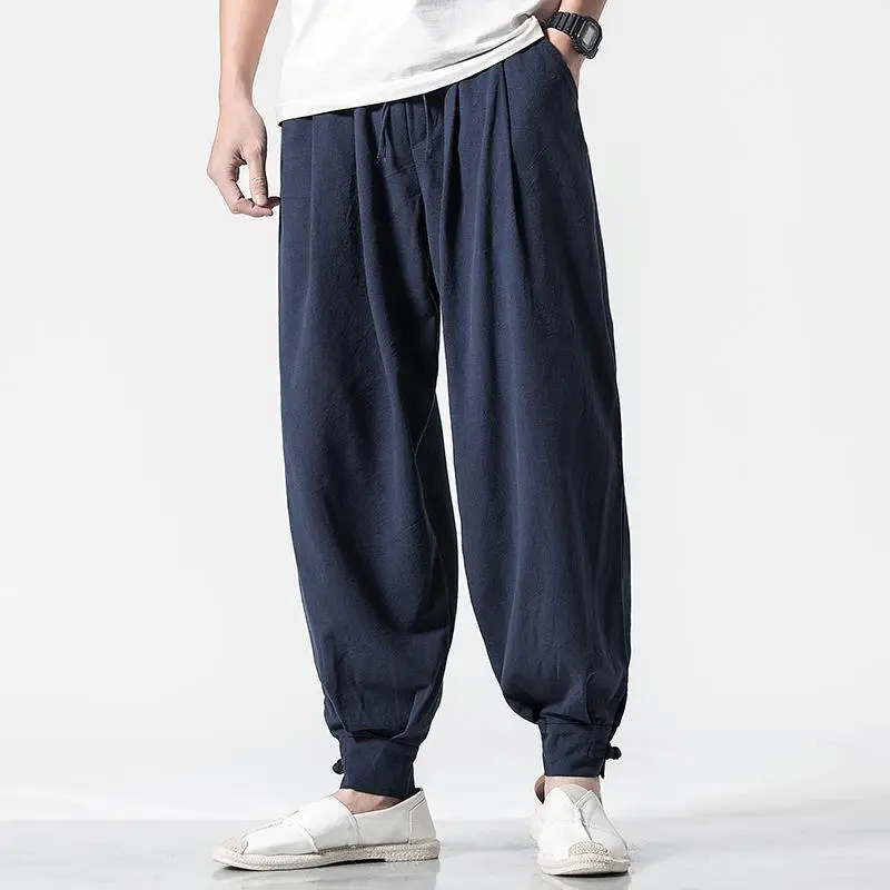 Men's Linen Blend Relaxed Joggers
