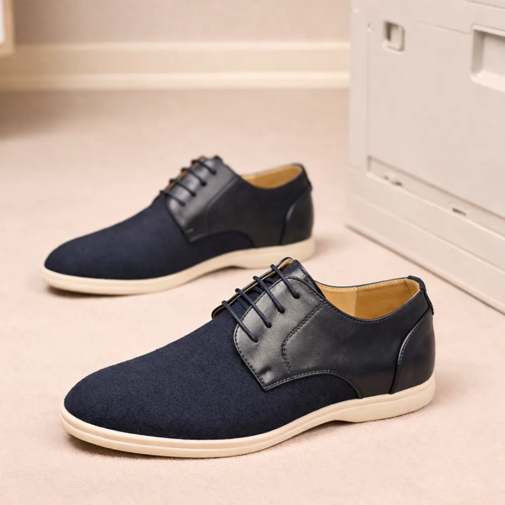 Casual Lace-Up Leather Shoes