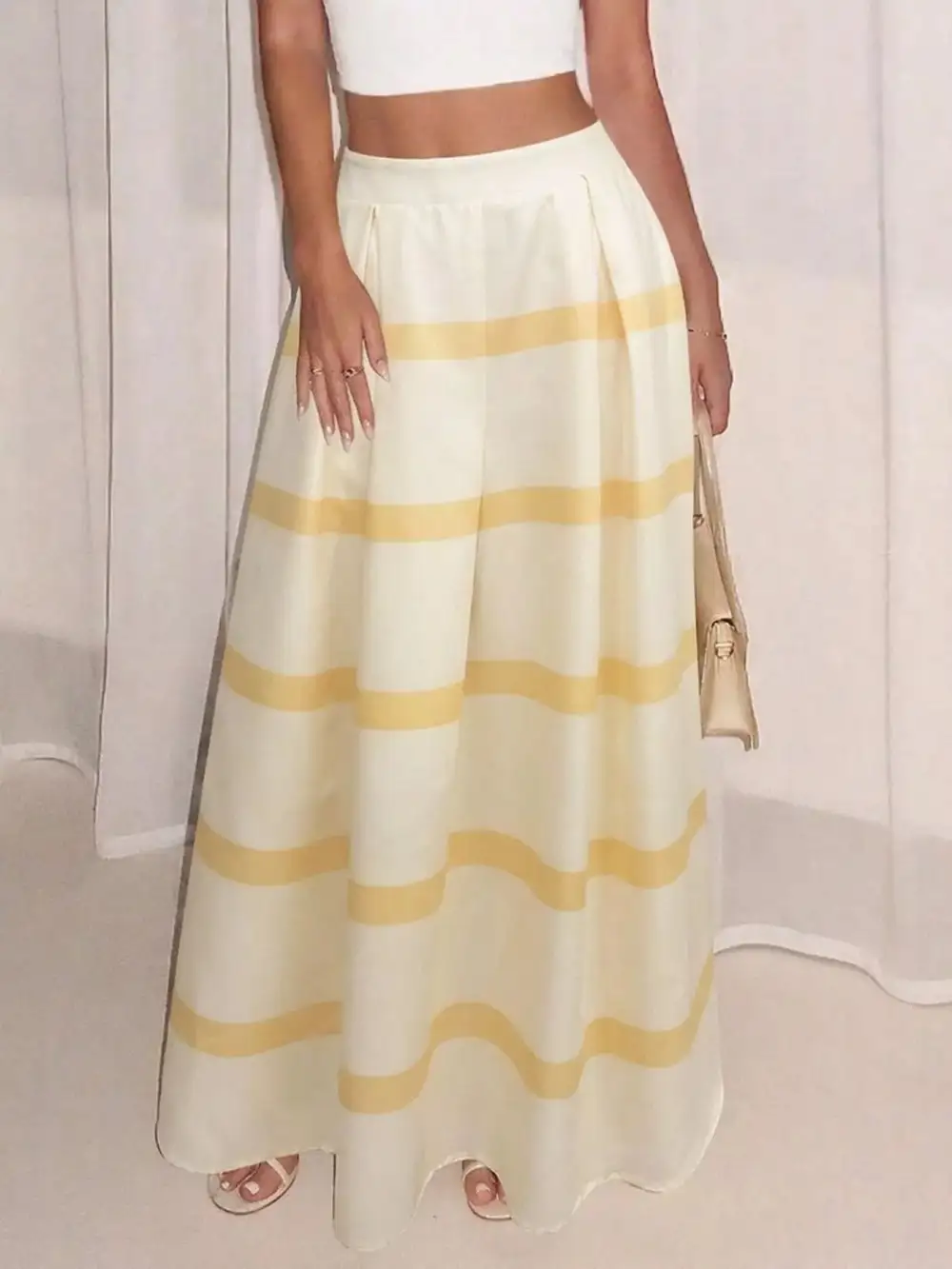 Striped Ed Maxi Skirt