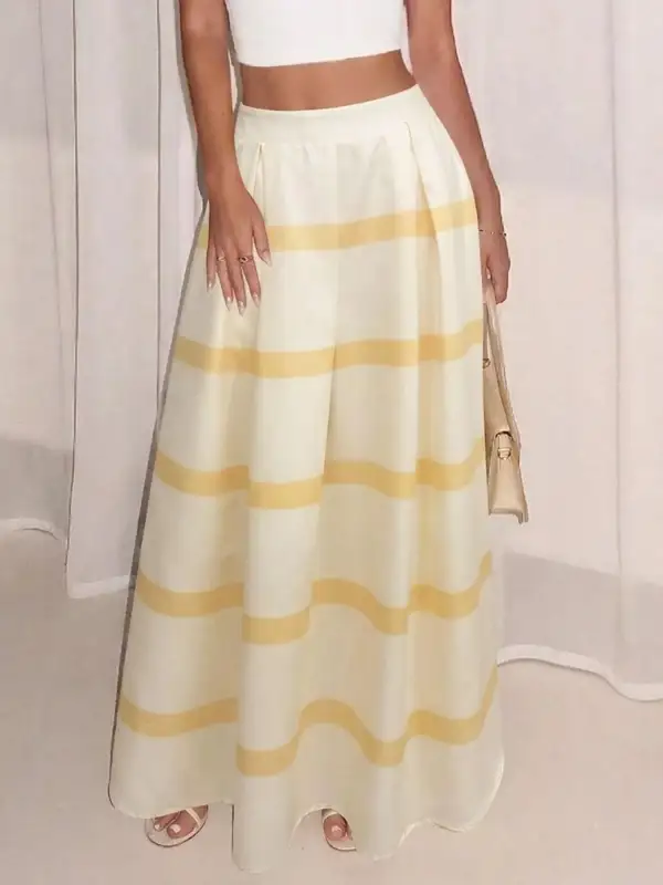 Striped Ed Maxi Skirt