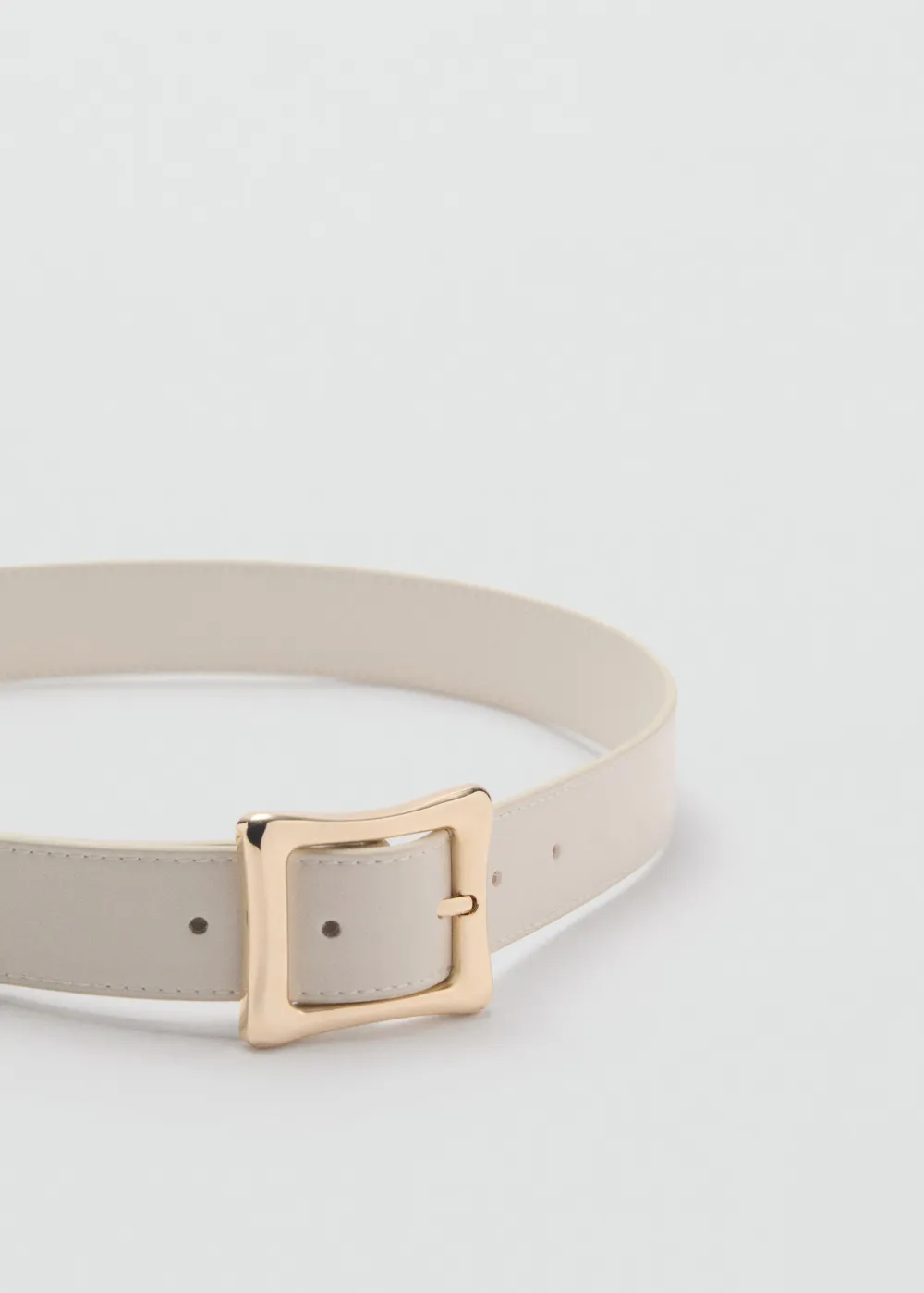 Casual Style Plain Square Buckle Belts
