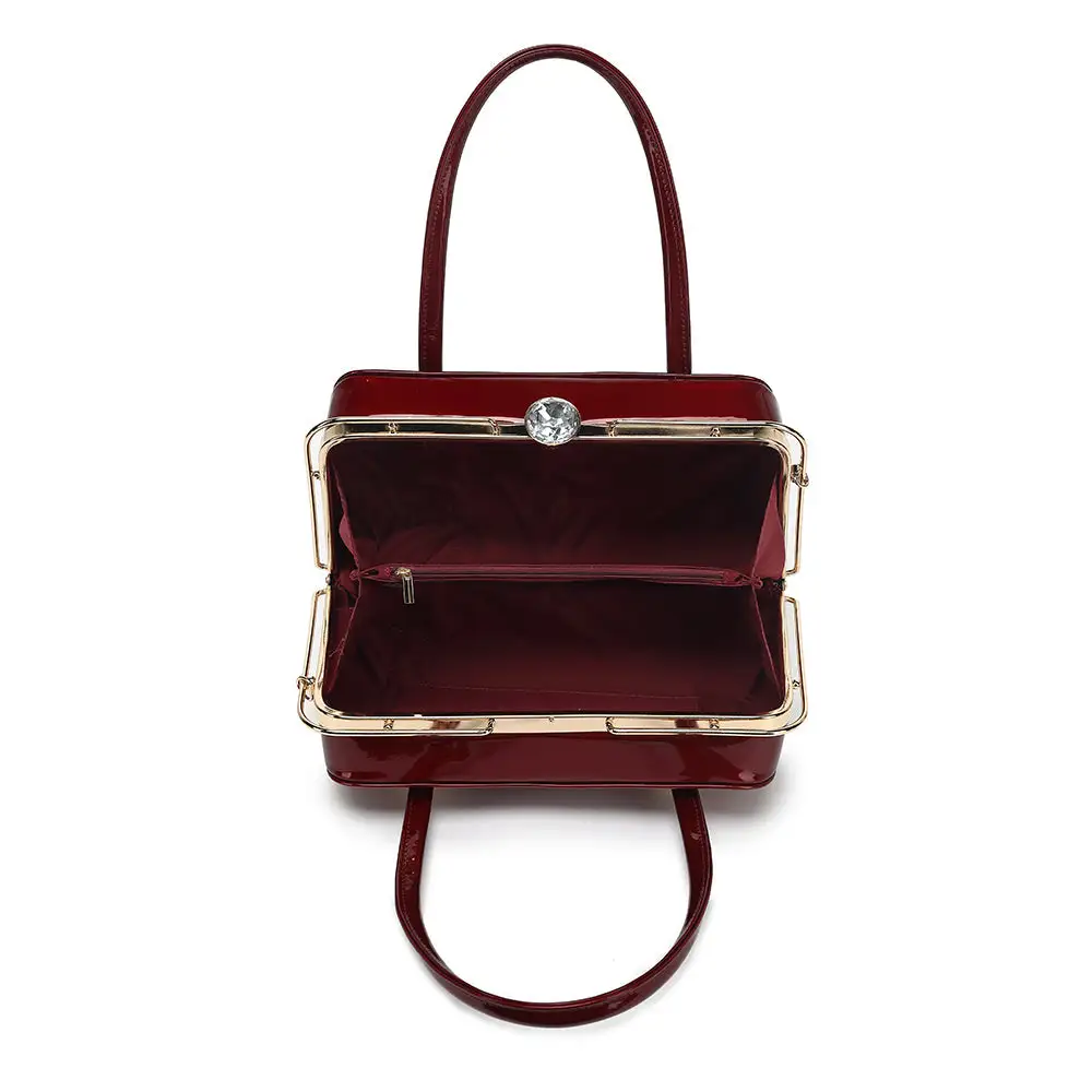 Everyday Patent Leather Satchel Bag