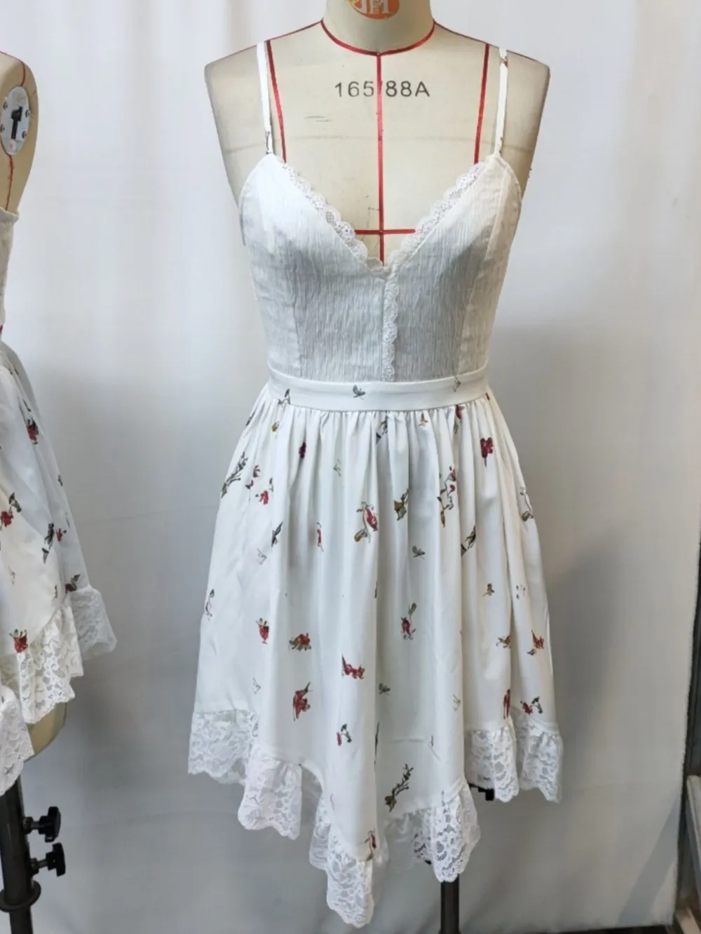 Floral Printed Lace Dress Casual