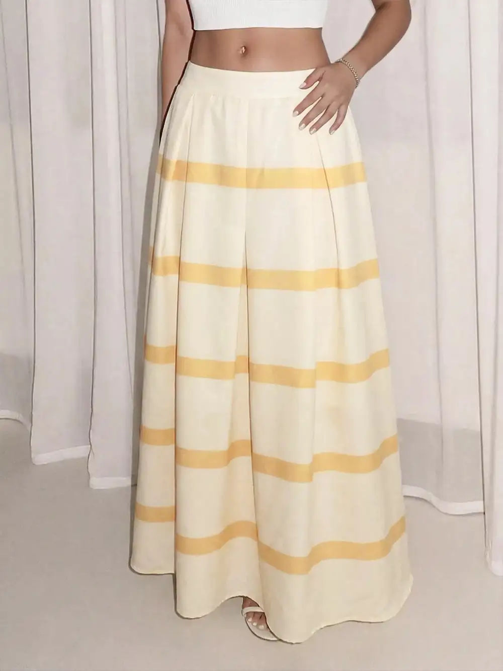 Striped Ed Maxi Skirt