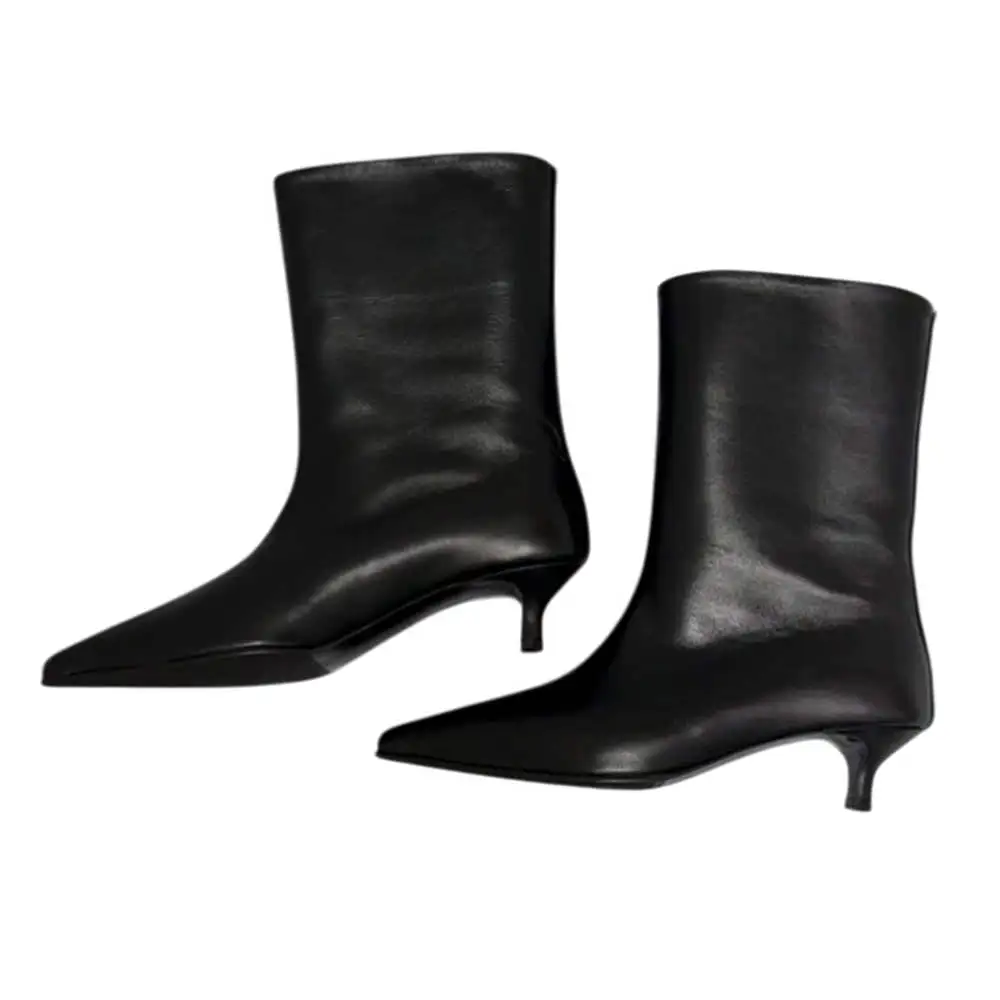 Minimalist Aesthetic Ankle Boots