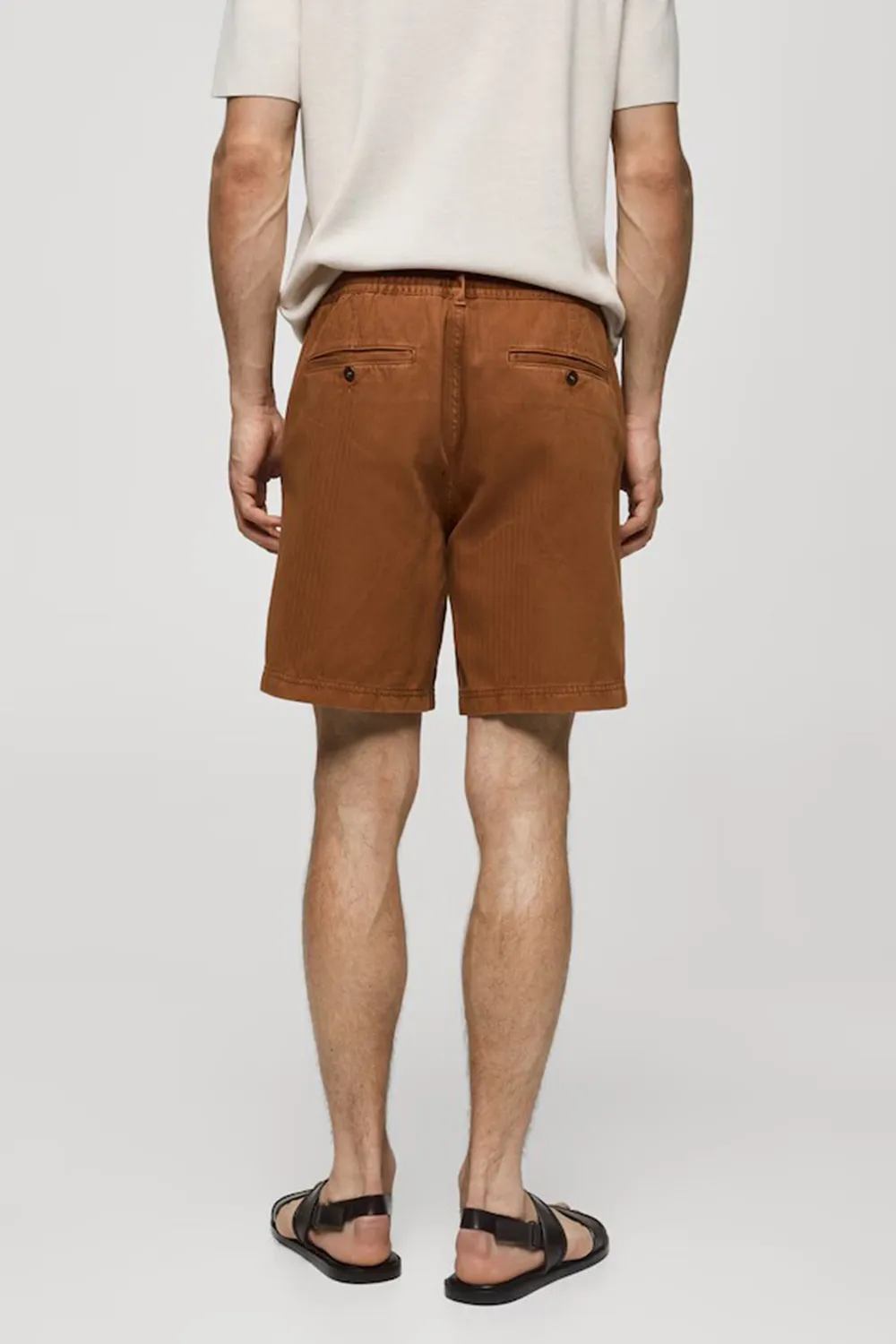 Denim Shorts With Drawstring