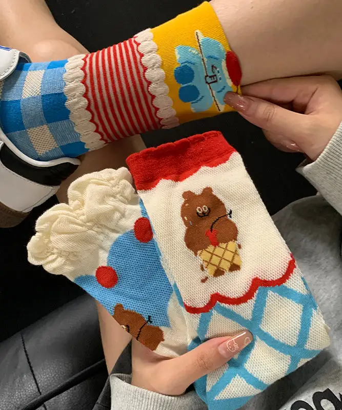 Thin Cute Cartoon Socks