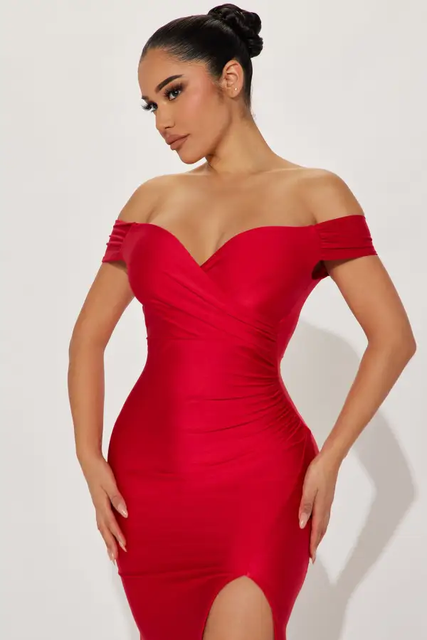 Romantic Nights Maxi Dress - Red