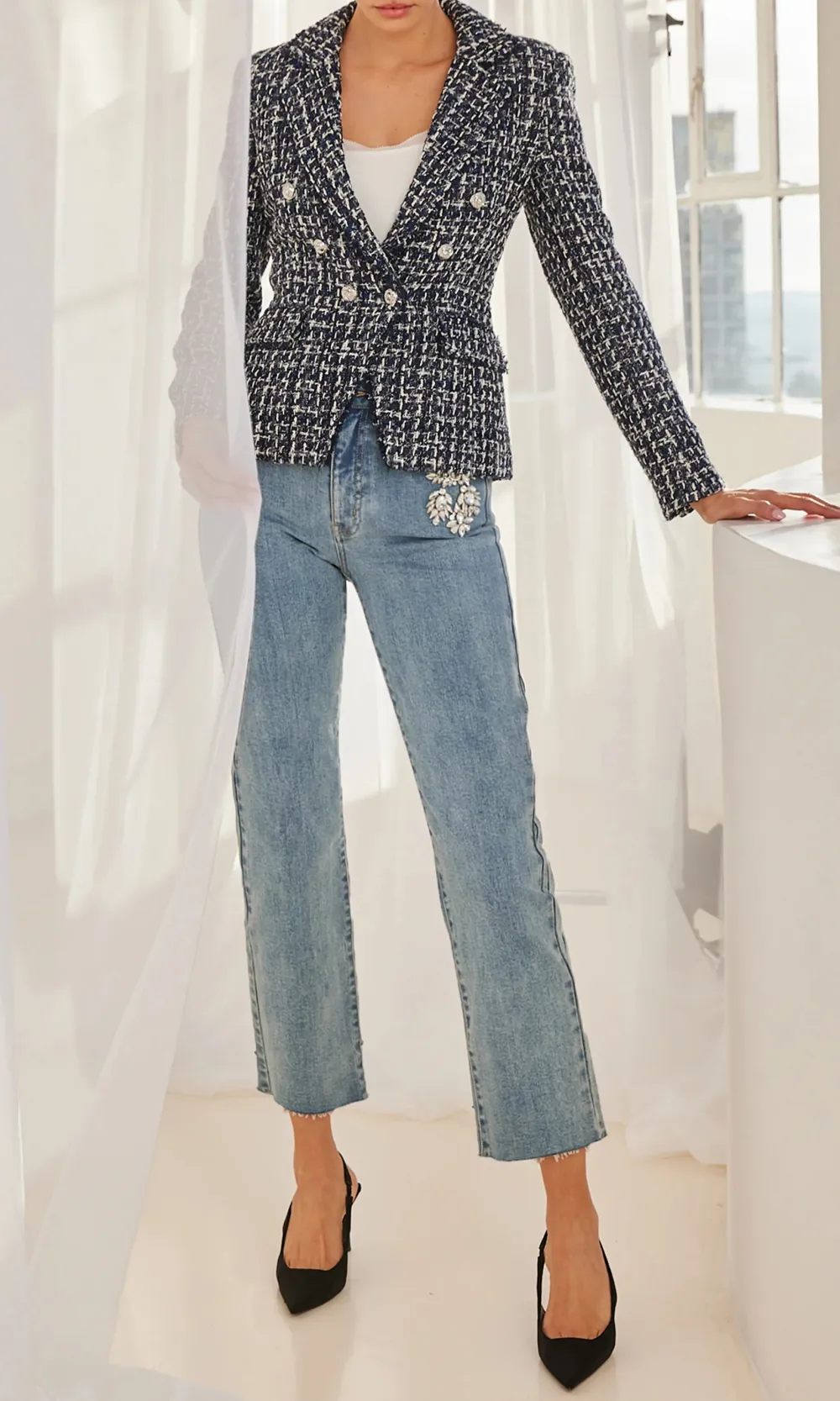 Crystal Cropped Jeans