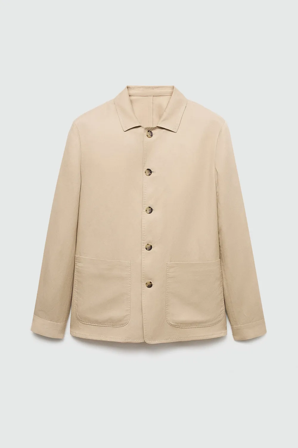 Lyocell Linen Overshirt With Pockets