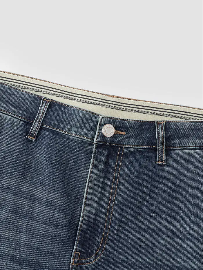 Men's Wide-leg Laidback Denim Pants