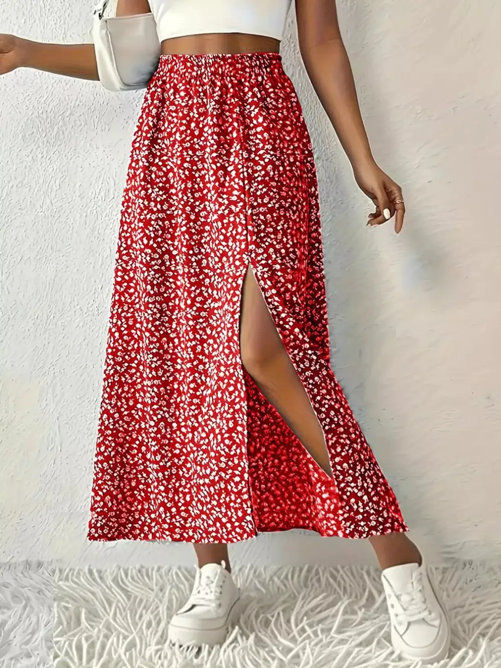 Slit Printed Ease So Skirt