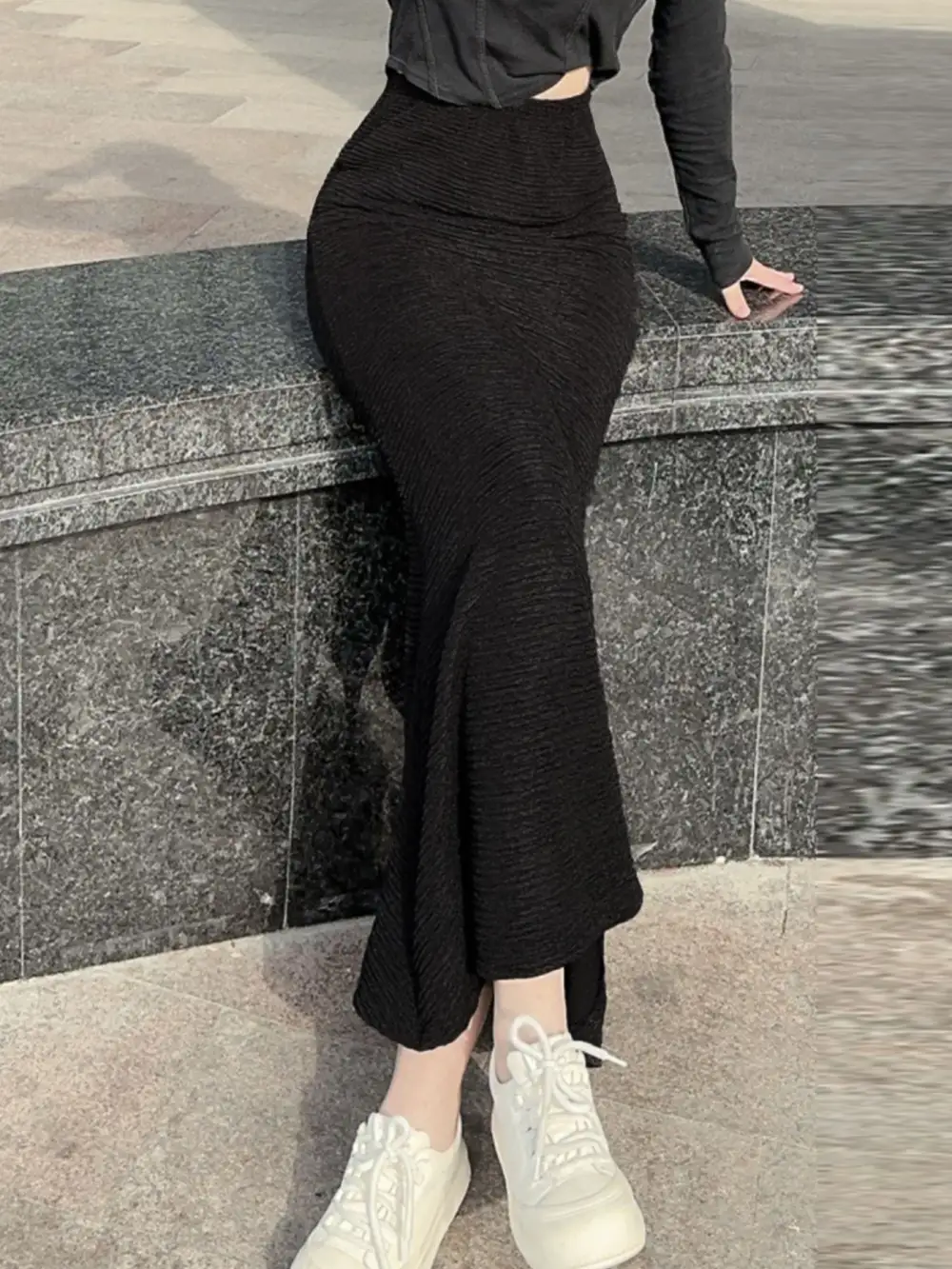 Knit Textured Skirt