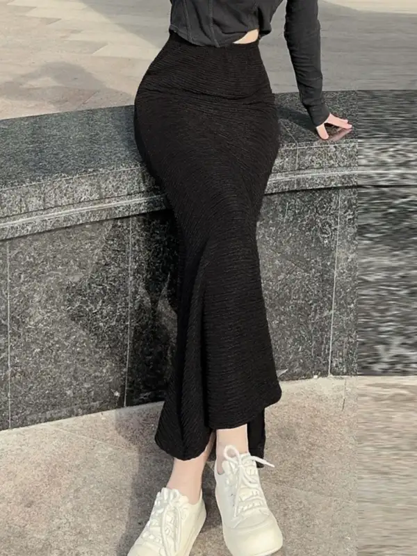 Knit Textured Skirt
