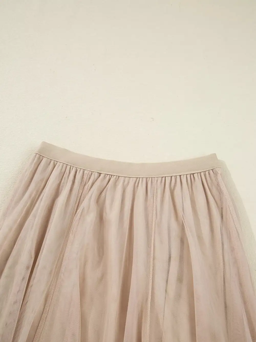 Mesh Tulle Midi Skirt