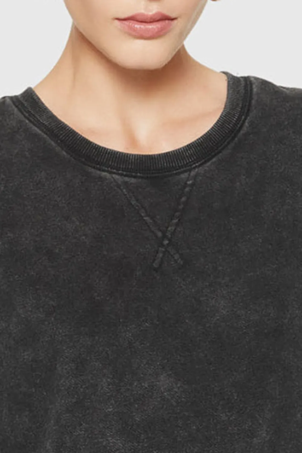 Acid Wash Black Hoodie
