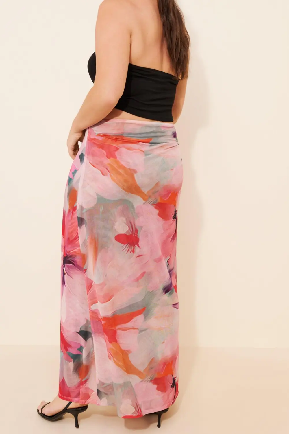 Mesh Maxi Skirt
