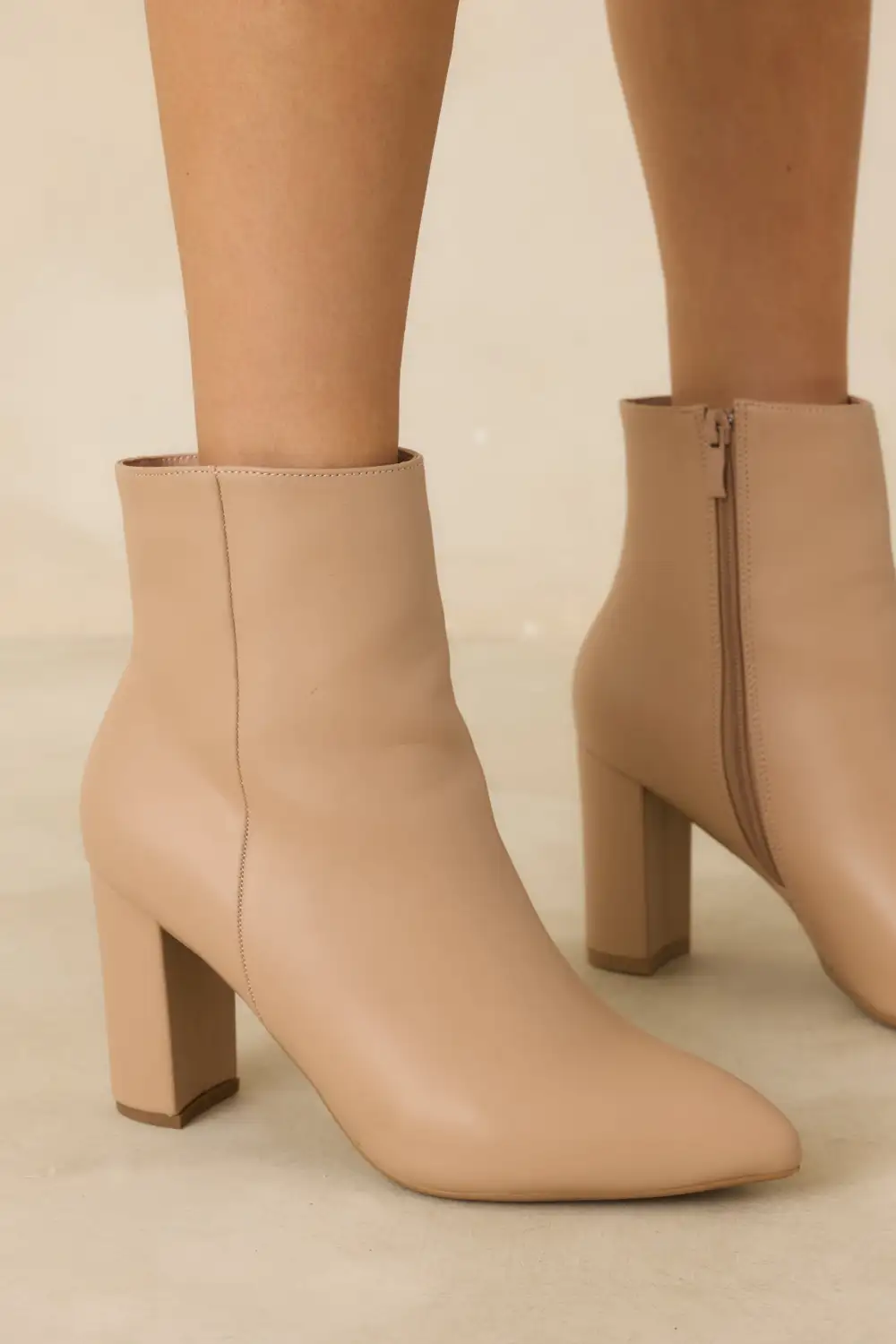 Easygoing Faux Leather Leather Boots