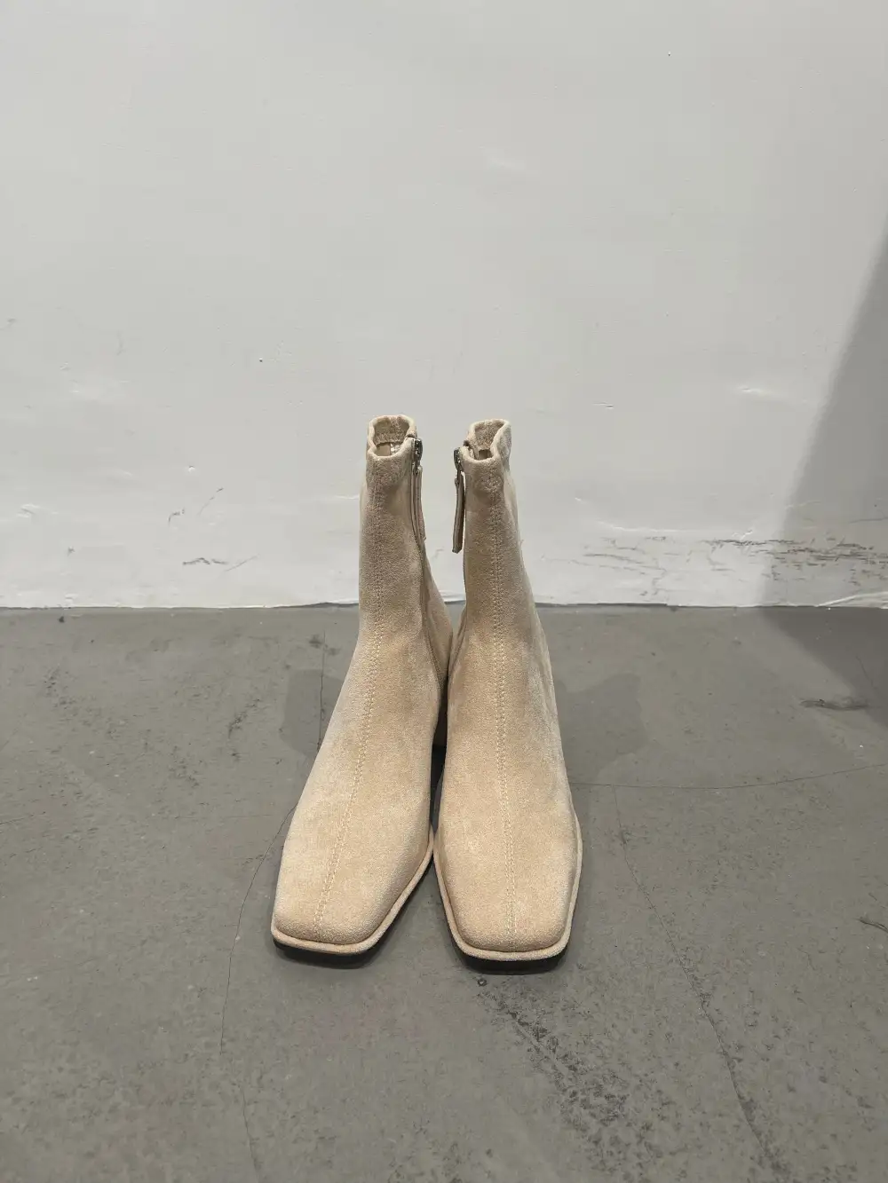 Minimal Suede Ankle Boots