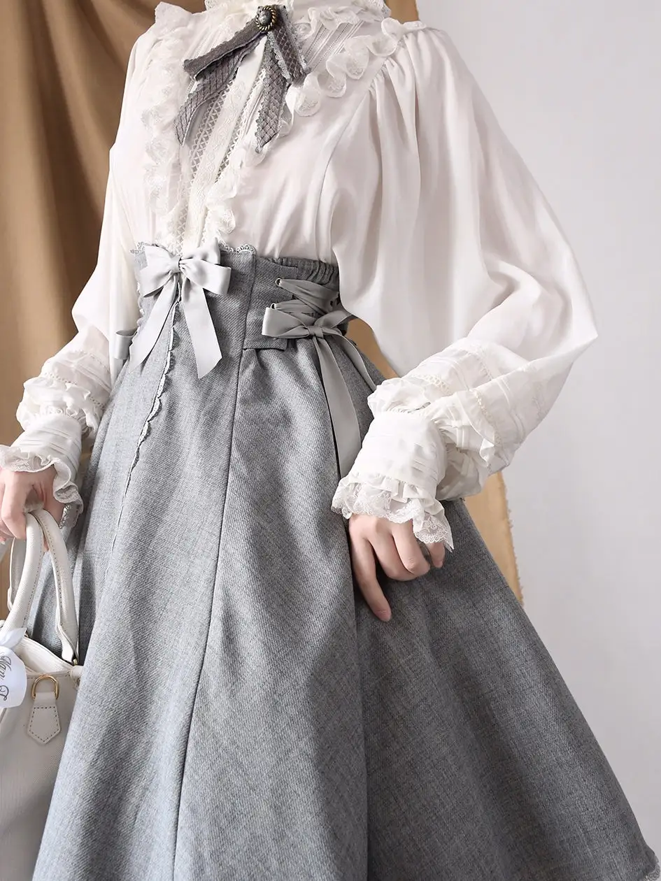 Easy Casual Lace Up Corset Skirt