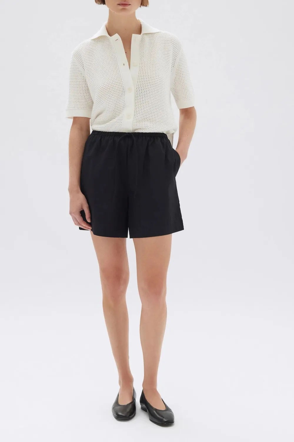 Cotton A-Line Shorts