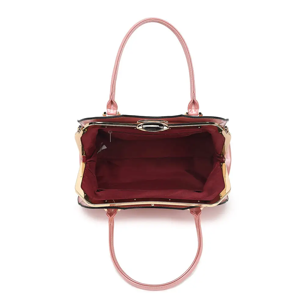 Patent Leather Satchel Bag