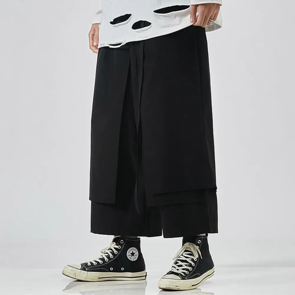 Wide Pleated Hakama Pants