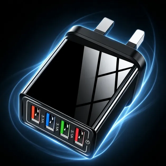 The Charger Big Tech Hates |   4-Port Quick Charge 3.0 + AI   Performance Boost