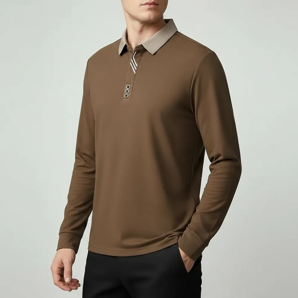 Tailored Long Sleeve Polo