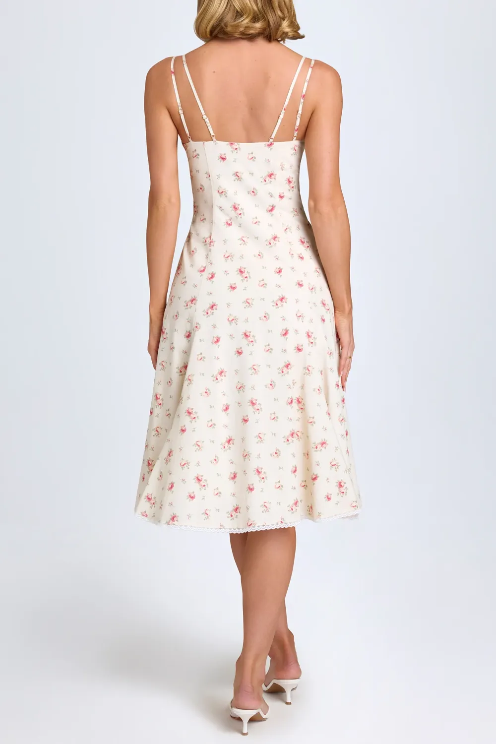 Pure Cotton Breathable Girly Bowknot Ladies Dress