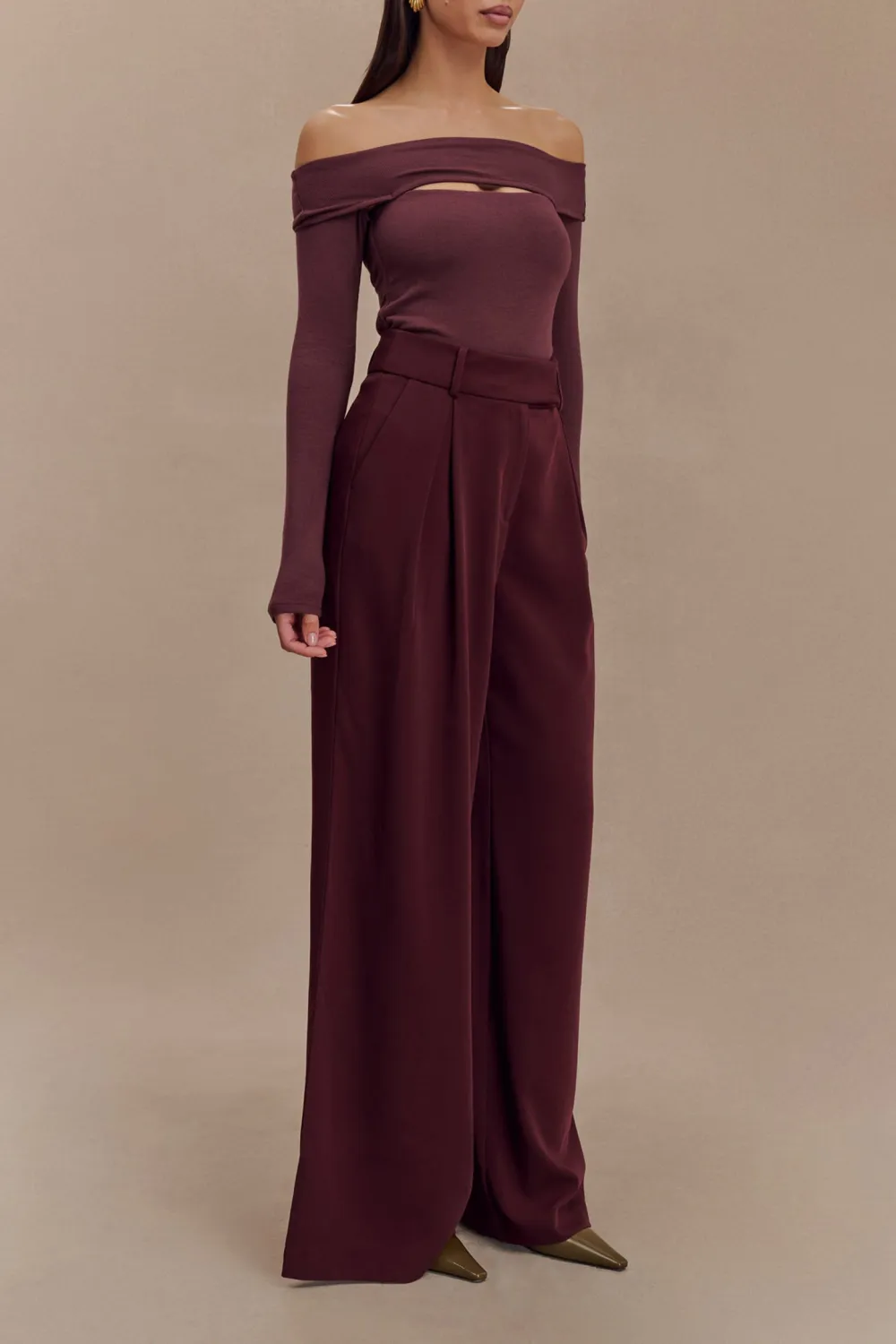 Pleated Wide Leg Loose Pants