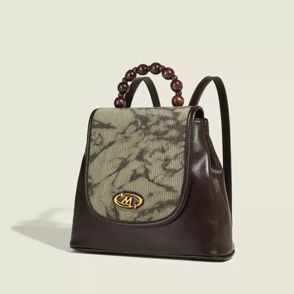 Flap Beaded Backpack
