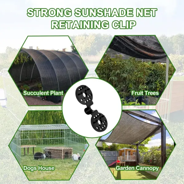 ✨ Heavy Duty Shade Cloth Clips – 50PCS Shade Net Fasteners