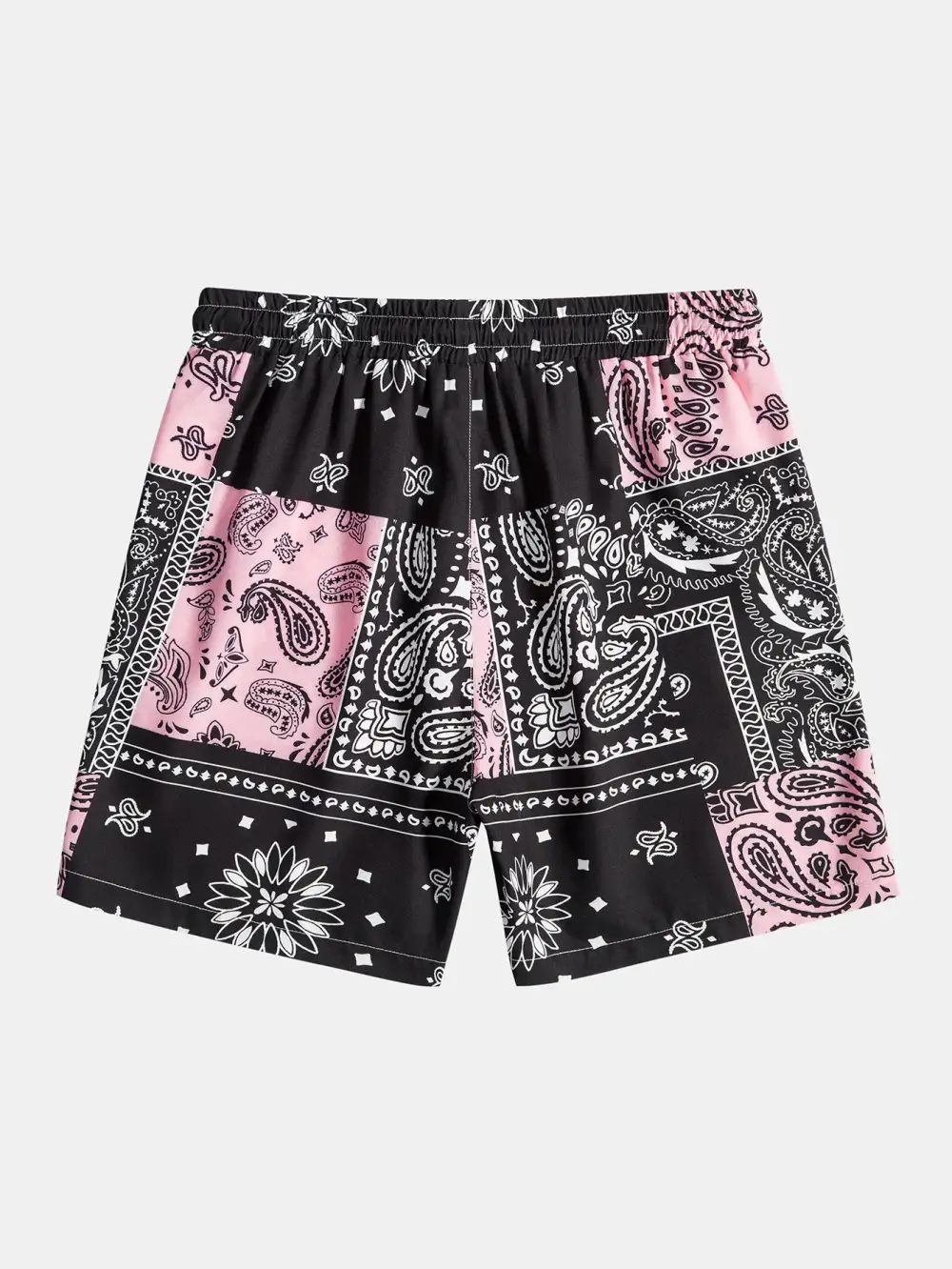 Paisley Print Button Up Shirt & Shorts
