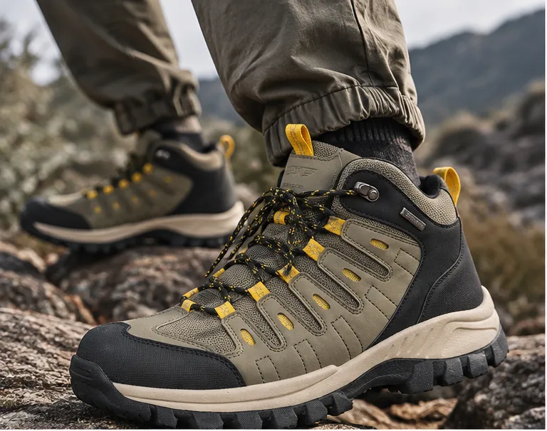 ⏰Limited Time Deal: Up to 70% Off — Men's High-Top Hiking Boots — Outdoor Trekking Shoes — Breathable, Lightweight, Wide Toe Box, Arch Support, Cushioned, Waterproof, Non-Slip