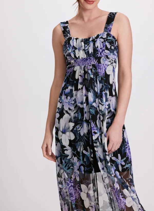 Chiffon Floral Print Dress