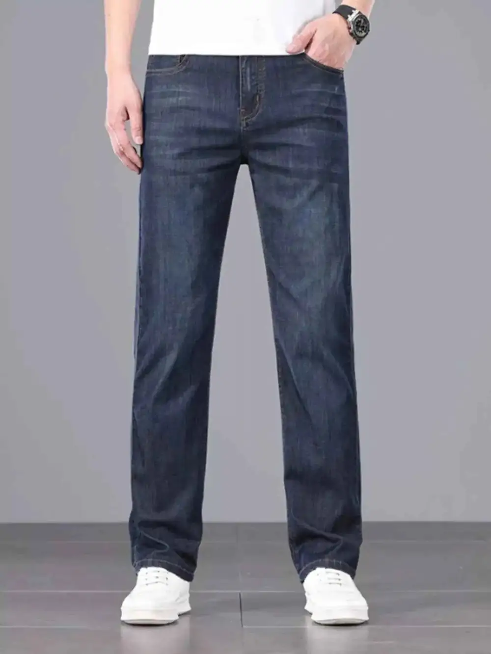 Everyday Straight Fit Wash Jeans