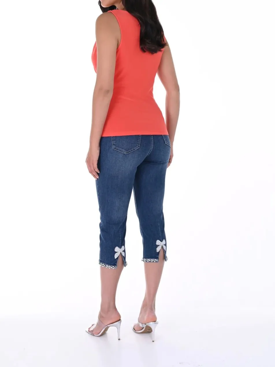 Cropped Light Blue Denim Jeans