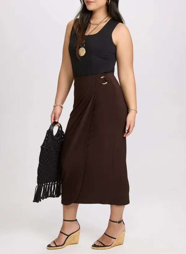 Knitted Pleated Skirt