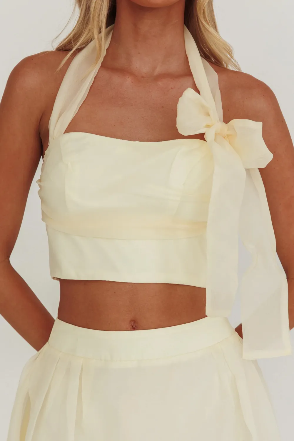 Fashionable Slim Bow Tie Top