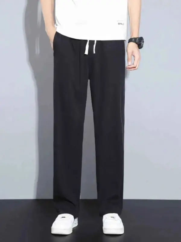Casual Wide Leg Drawstring Pants