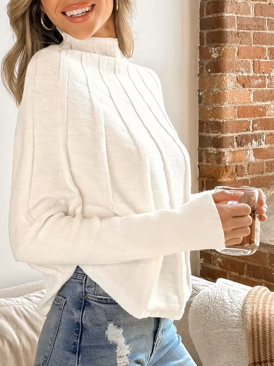 White sleeve sweater