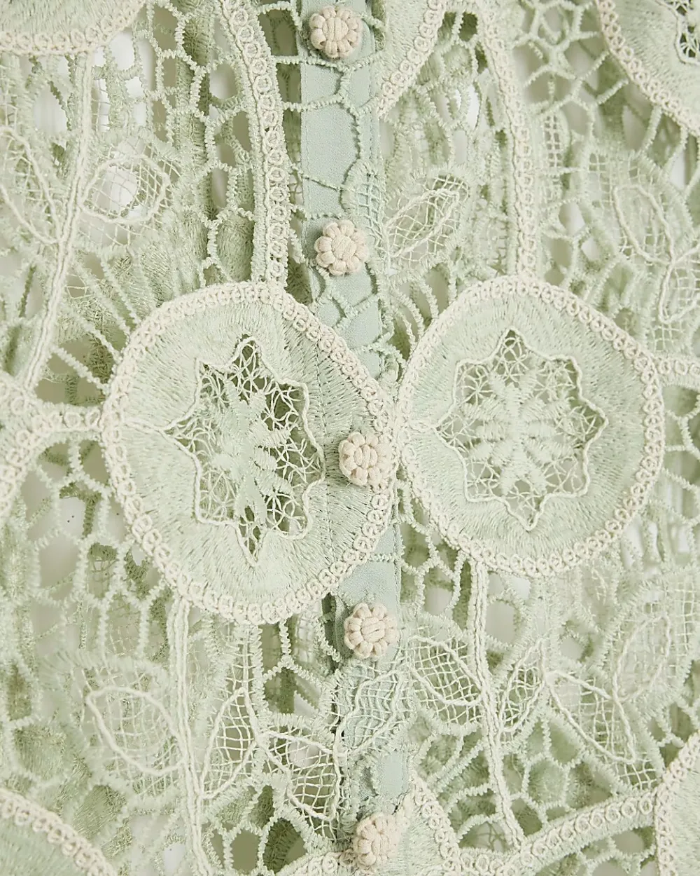 Fashionable And Stylish Floral Hollowed-Out Ladies Shirts